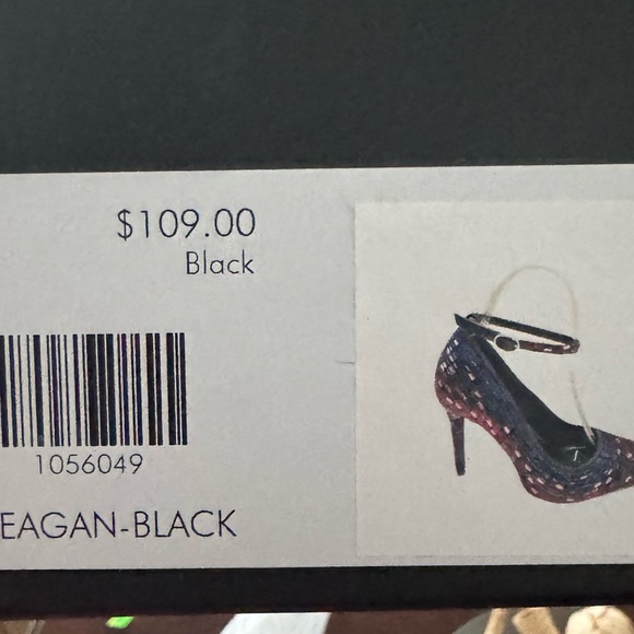 Azalea Wang Teagan Rhinestone Mosaic Stiletto Pumps Ankle Strap Heels Size 6 - Picture 9 of 9